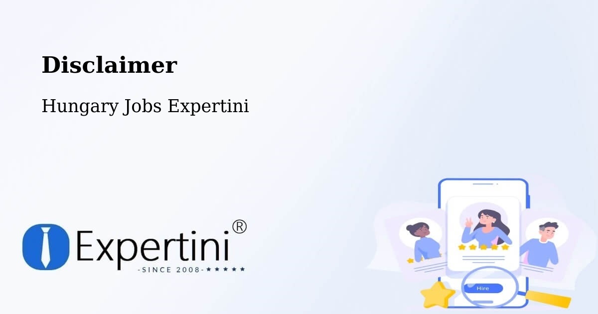 Disclaimer – Bercel - Hungary Jobs Expertini